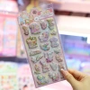 3D relief stickers, children's cartoon Kuromi, Melody, Cinnamon Dog, KT cat, crystal water stickers full image